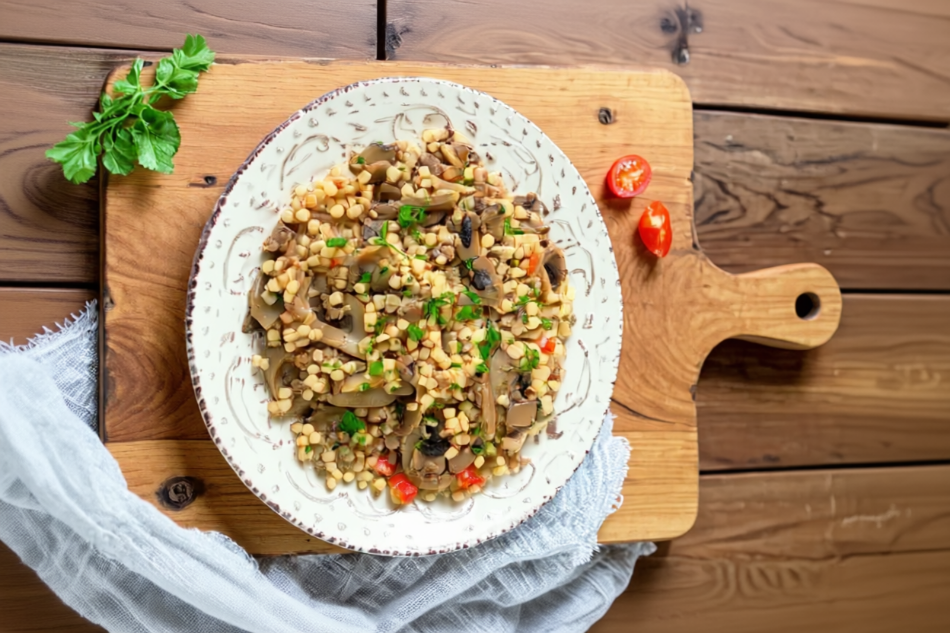 Fregola sarda ai funghi: un viaggio sensoriale tra tradizione e nutrizione